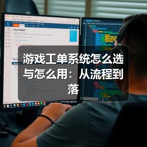 游戏工单系统怎么选与怎么用:从流程到落地的实用指南