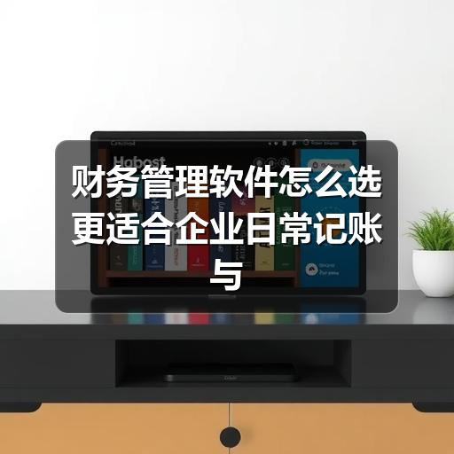 财务管理软件怎么选更适合企业日常记账与报表管理