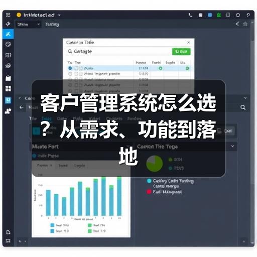 客户管理系统怎么选?从需求、功能到落地的实用指南