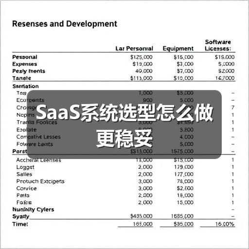 SaaS系统选型怎么做更稳妥