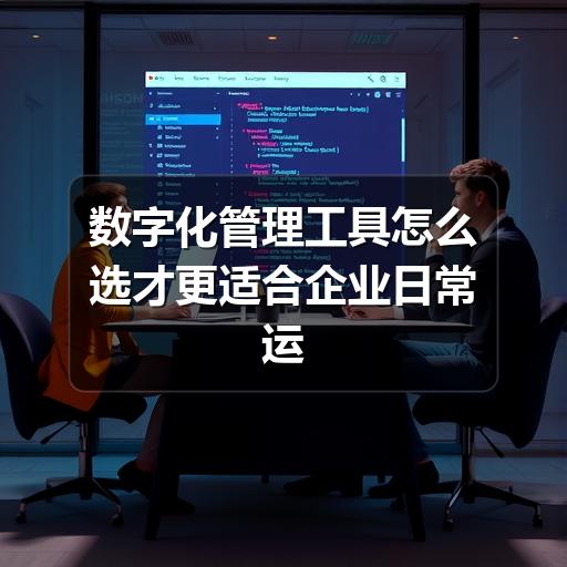 数字化管理工具怎么选才更适合企业日常运营