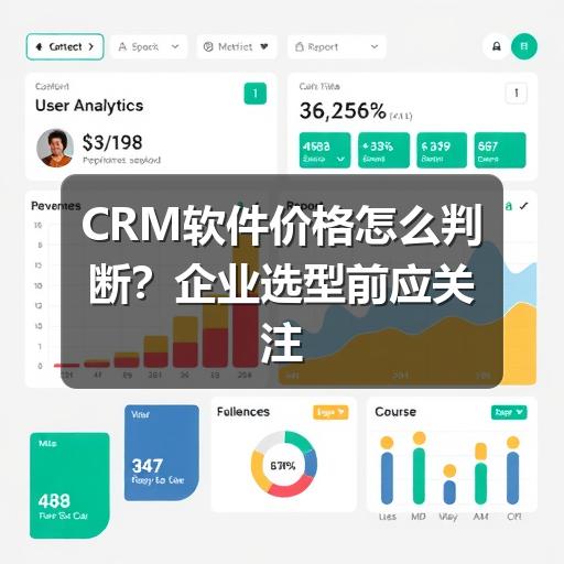 CRM软件价格怎么判断？企业选型前应关注这些成本因素